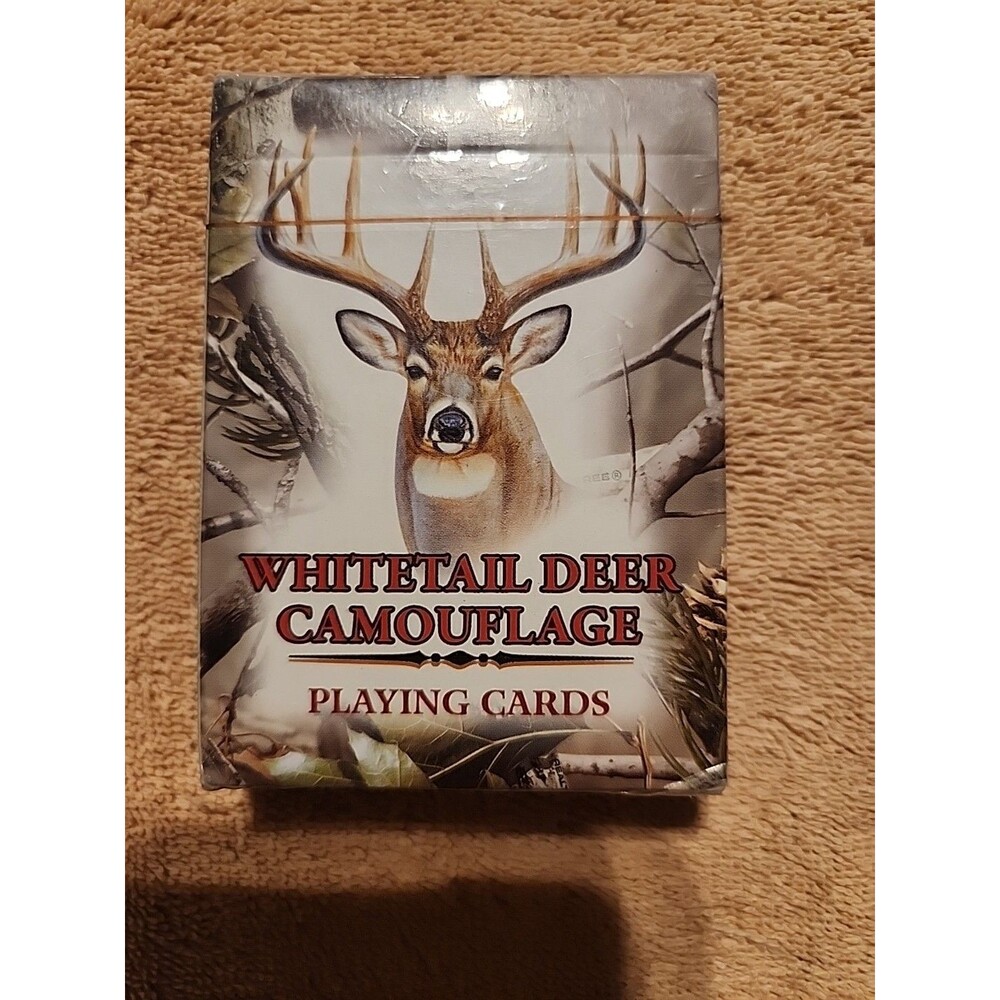 Hunting Camp Cards - Camouflage Whitetail Deer Playing Card Deck Sealed